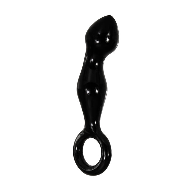 Adam & Eve ADAMS GLASS PROSTATE MASSAGER - Black Glass 16.6 cm