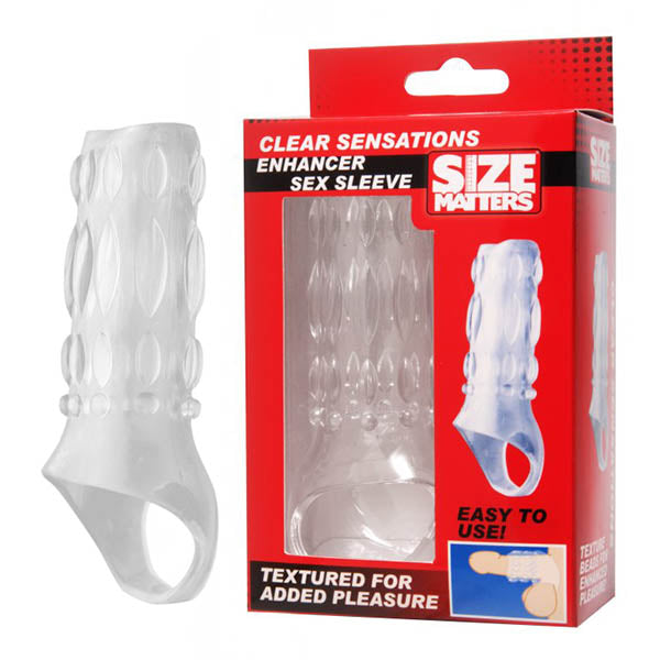 Size Matters Clear Sensations Enhancer 4.5 Inch Penis Sleeve