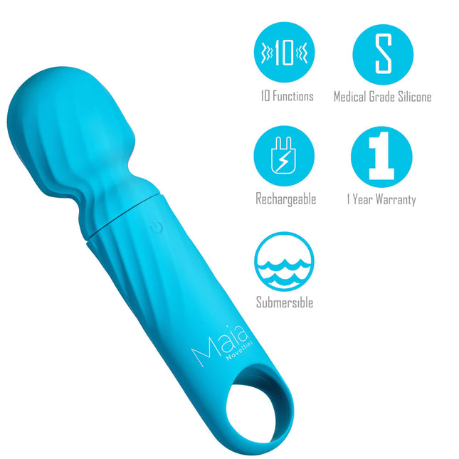 Maia DOLLY - Blue 12.7cm USB Rechargeable Massage Wand