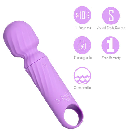 Maia DOLLY - Purple 12.7cm USB Rechargeable Massage Wand