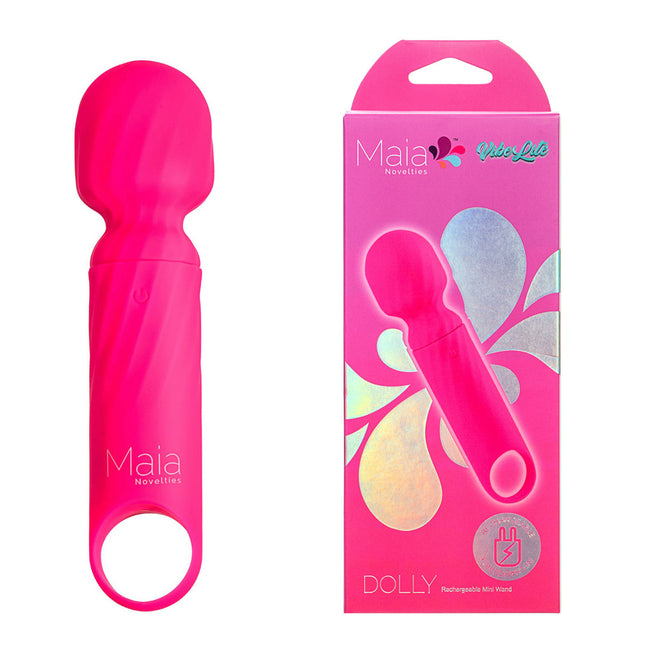 Maia DOLLY Pink Massage Wand Vibrator with Case