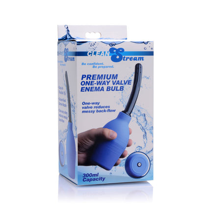 CleanStream Premium One-Way Valve Blue Enema Douche - Unisex 300 ml
