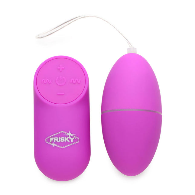 Frisky Scrambler Purple Vibrating Egg with Remote Control