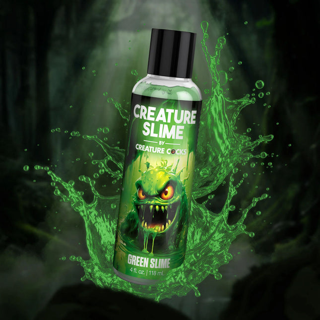 Creature Slime by Creature Cocks Green Water Based Lubricant - 118ml Bottle
