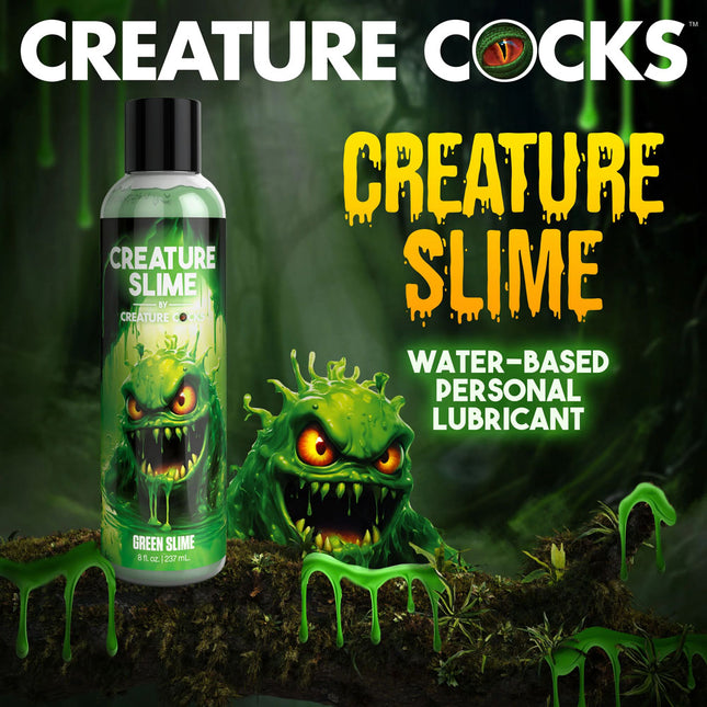 Creature Slime by Creature Cocks Green Water Based Lubricant - 237ml Bottle
