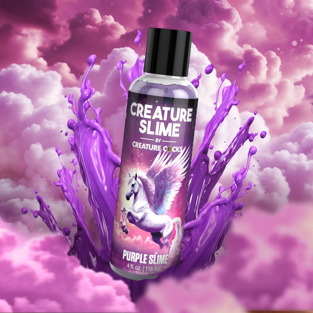 Creature Slime by Creature Cocks Purple Water Based Lubricant - 118ml Bottle