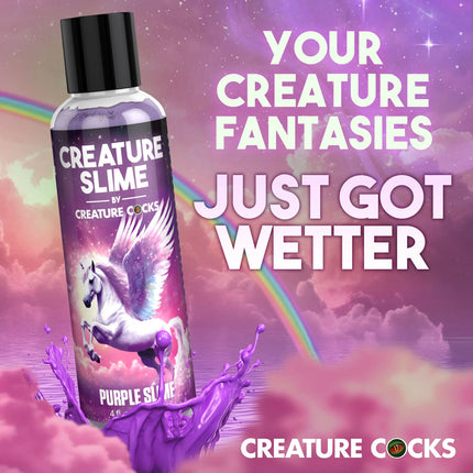 Creature Slime by Creature Cocks Purple Water Based Lubricant - 118ml Bottle