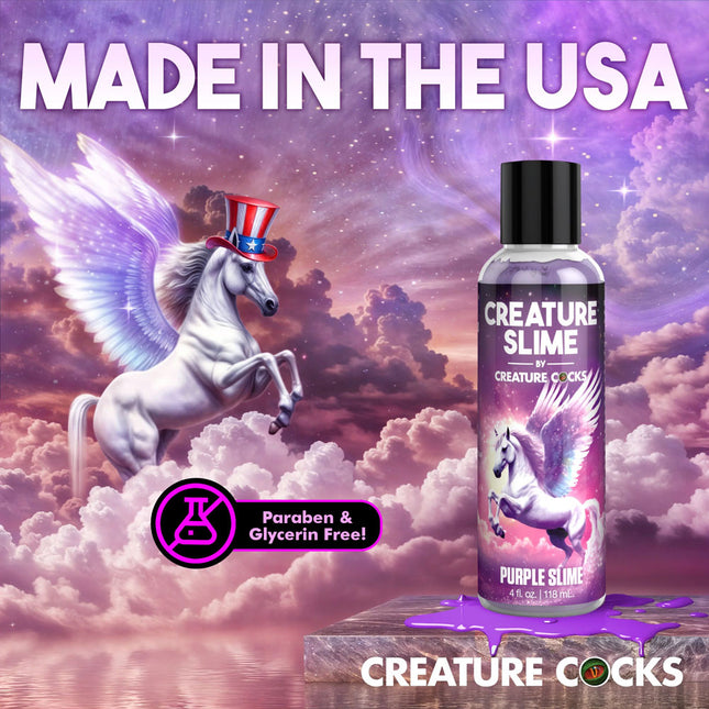 Creature Slime by Creature Cocks Purple Water Based Lubricant - 118ml Bottle