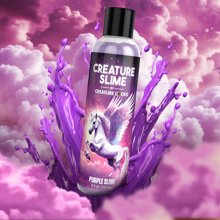 Creature Slime by Creature Cocks Purple Water Based Lubricant - 237ml Bottle