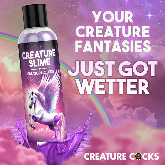Creature Slime by Creature Cocks Purple Water Based Lubricant - 237ml Bottle