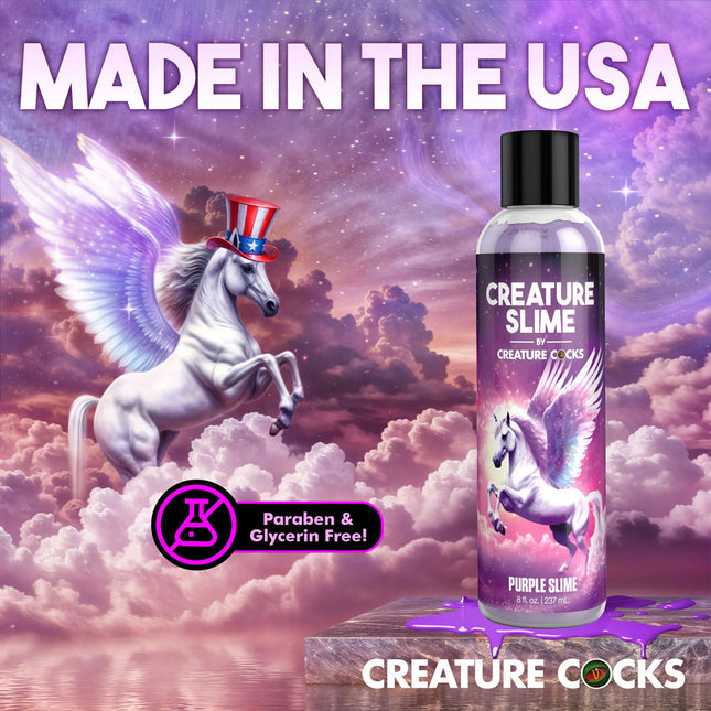 Creature Slime by Creature Cocks Purple Water Based Lubricant - 237ml Bottle