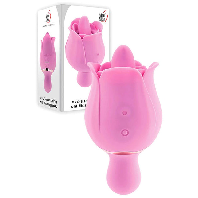Adam & Eve Eve's Ravishing Clit Flicking Rose Vibrator Box