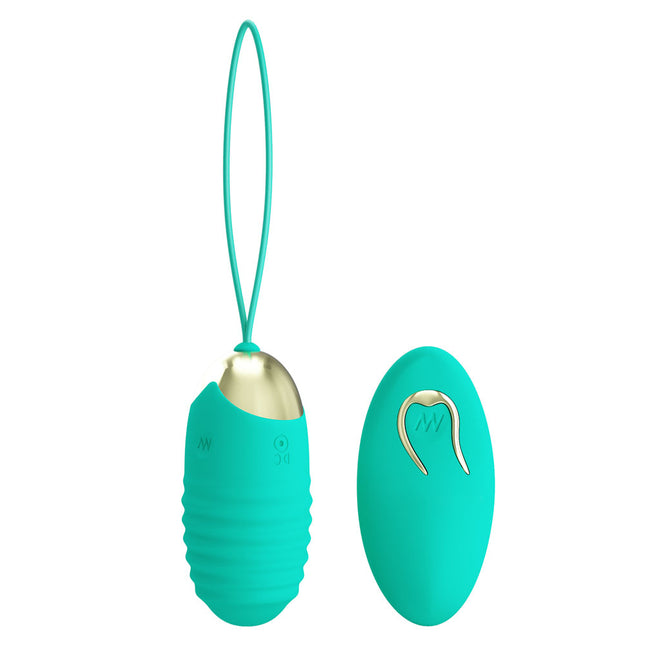 Party Up IAN Teal Remote Control Vibrating Egg
