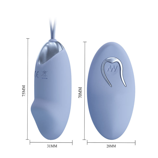Party Up IVAN Purple Remote Control Vibrating Egg 75mm x 31mm