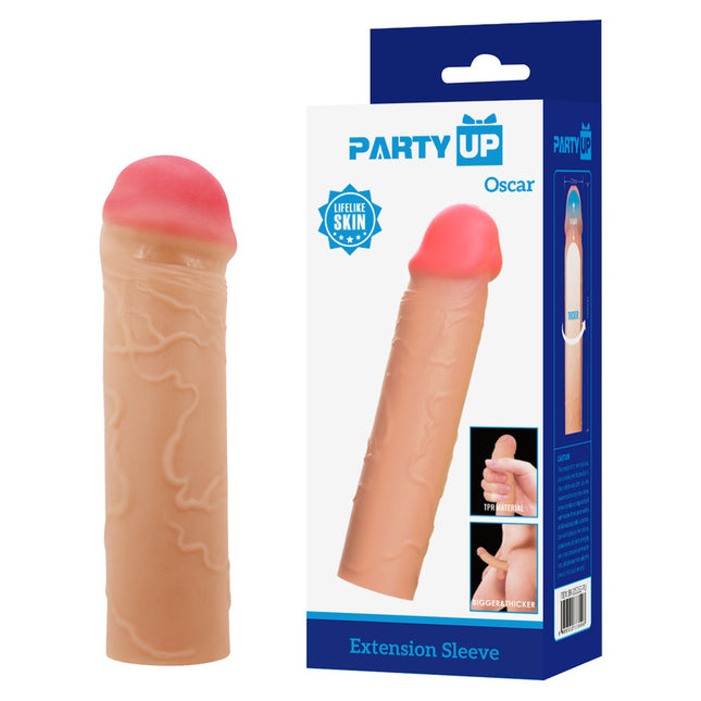 Party Up OSCAR Flesh 1 Inch Penis Extender Sleeve