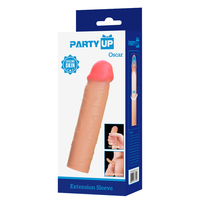 Party Up OSCAR Flesh 1 Inch Penis Extender Sleeve