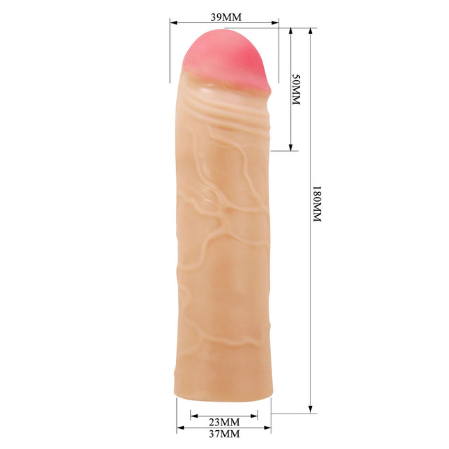 Party Up PARKER Flesh 2 Inch Penis Extender Sleeve