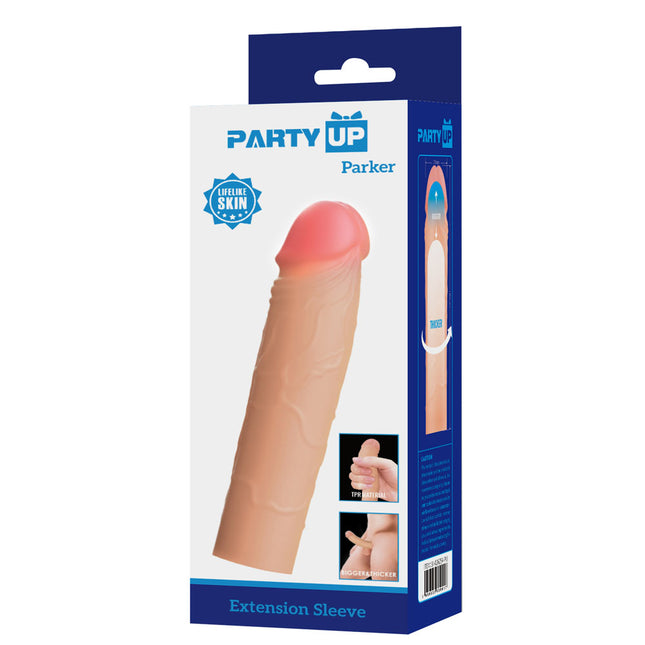 Party Up PARKER Flesh 2 Inch Penis Extender Sleeve