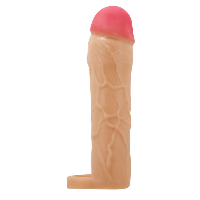 Party Up PATRICK Flesh 2 Inch Penis Extender Sleeve with Ball Strap