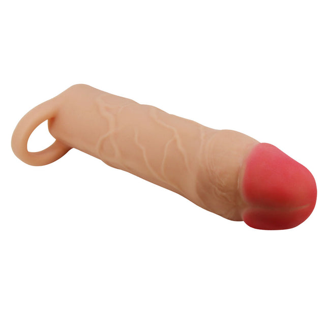 Party Up PATRICK Flesh 2 Inch Penis Extender Sleeve with Ball Strap