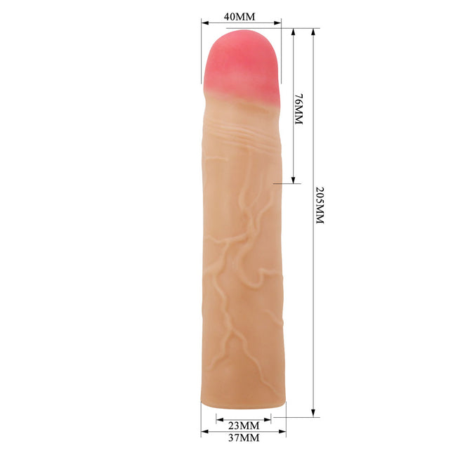 Party Up PHILIP Flesh 3 Inch Penis Extender Sleeve