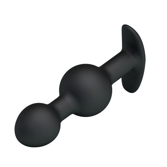 Party Up JAMES Anal Beads Plug - Black 10.4cm