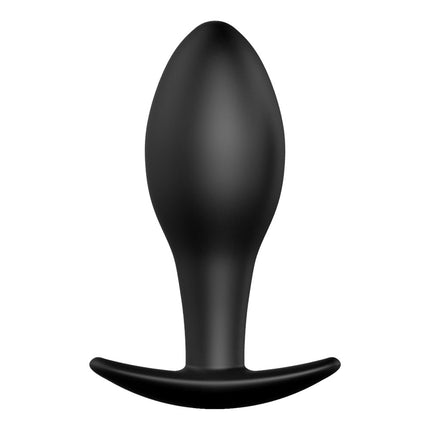 Party Up JEFF Silicone Butt Plug - Black 8.5cm