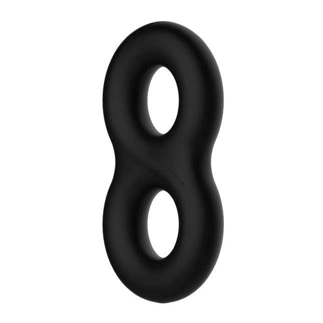 CRAZY BULL Double Donut Cock & Ball Ring - Black