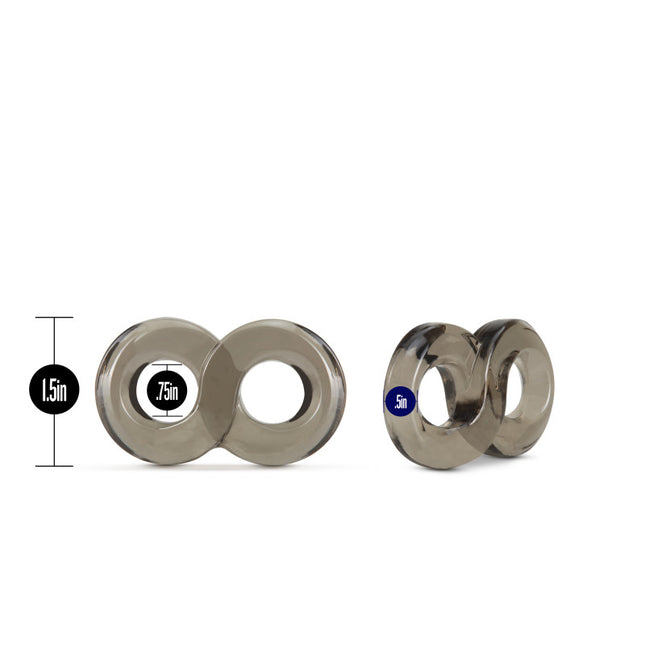 Blush - Stay Hard Cock Ring and Ball Strap (Black)
