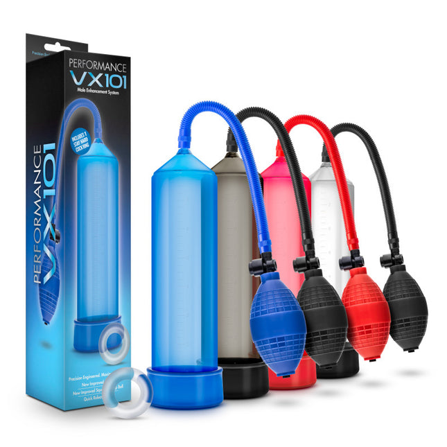 Performance VX101 Male Enhancement System - Red Penis Pump