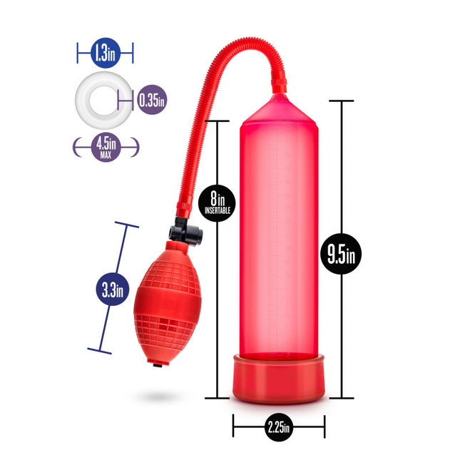 Performance VX101 Male Enhancement System - Red Penis Pump