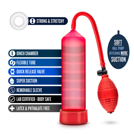 Performance VX101 Male Enhancement System - Red Penis Pump
