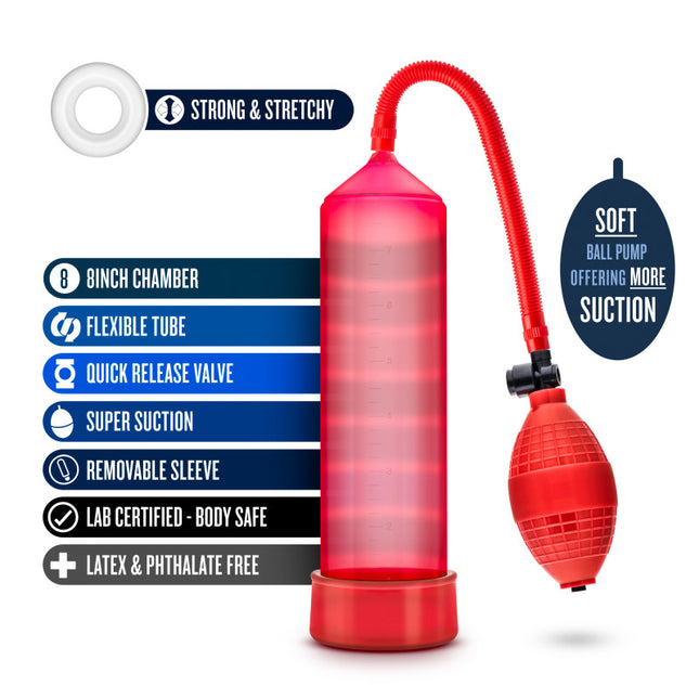 Performance VX101 Male Enhancement System - Red Penis Pump