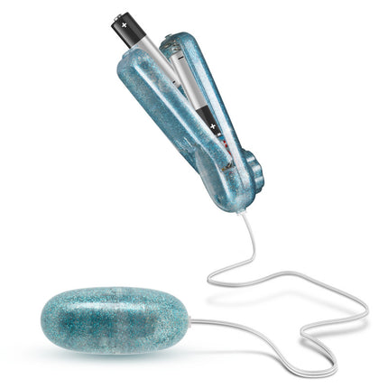 B Yours Glitter Power Bullet Vibrator - Blue