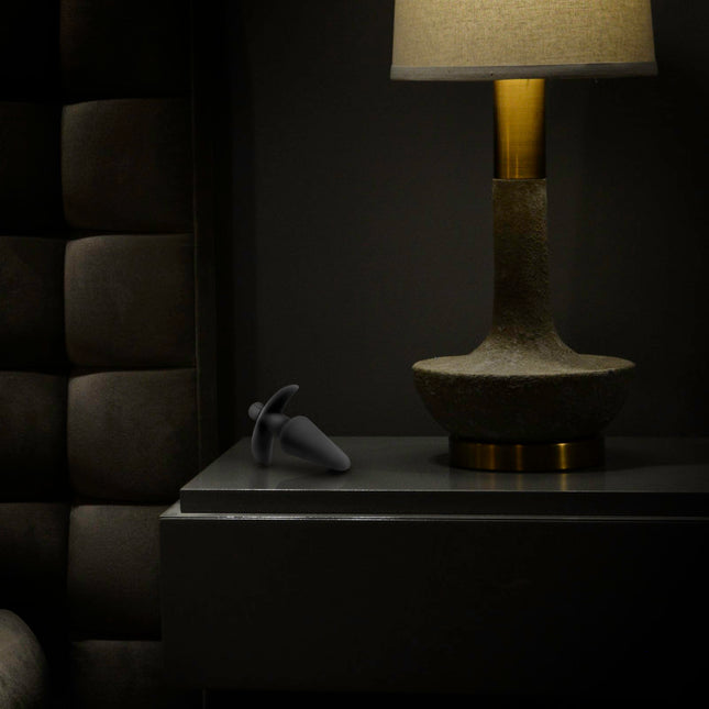 Anal Adventures Platinum Vibrating Plug - Black 12.7 cm (5'')