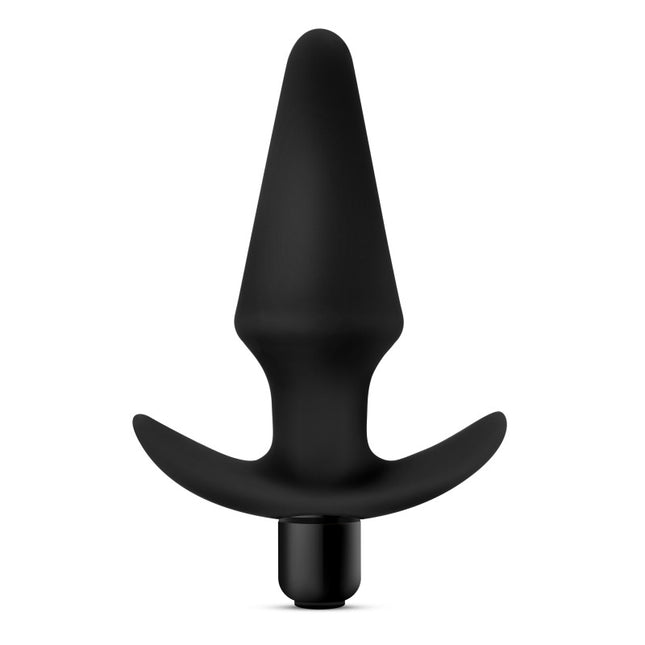 Anal Adventures Platinum Vibrating Plug - Black 12.7 cm (5'')