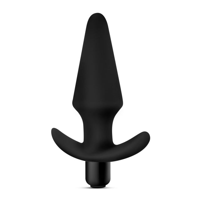 Anal Adventures Platinum Vibrating Plug - Black 12.7 cm (5'')