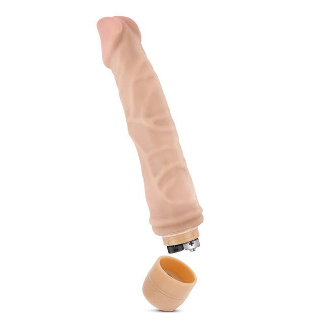 Dr. Skin Cock Vibe 6 - 8.5 Inch Flesh Vibrating Dildo