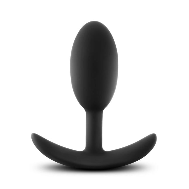 Anal Adventures Platinum Vibra Slim Plug - Black