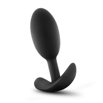 Anal Adventures Platinum Vibra Slim Plug - Black