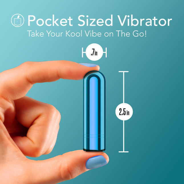 Kool Vibes Rechargeable Mini Bullet Vibrator - Blueberry