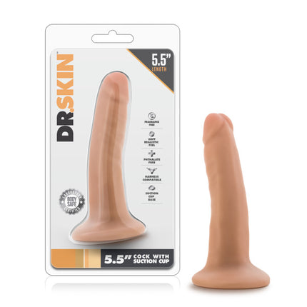 Dr. Skin 5.5 Inch Flesh Suction Cup Dildo