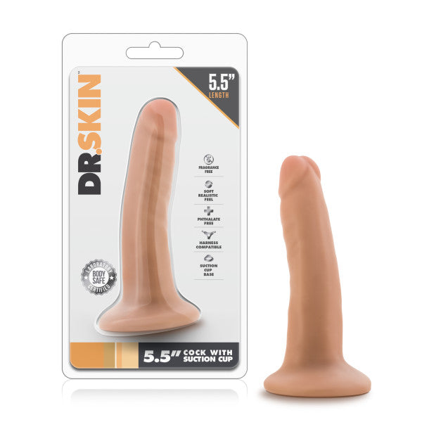 Dr. Skin 5.5 Inch Flesh Suction Cup Dildo