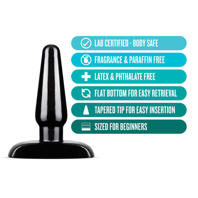 Anal Adventures Basic Anal Plug Small - Black