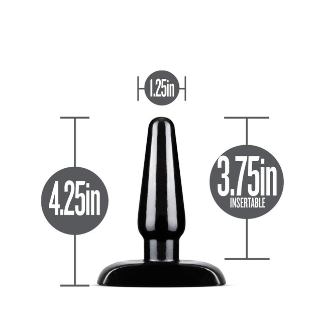 Anal Adventures Basic Anal Plug Small - Black