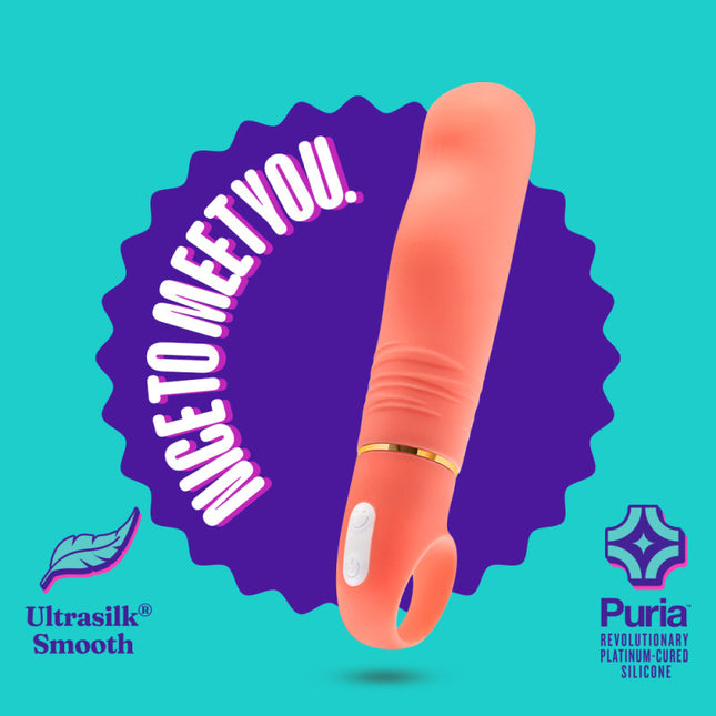 Aria Smokin' AF Coral Loop Handle Vibrator