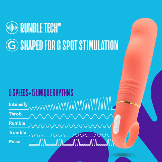 Aria Smokin' AF Coral Loop Handle Vibrator