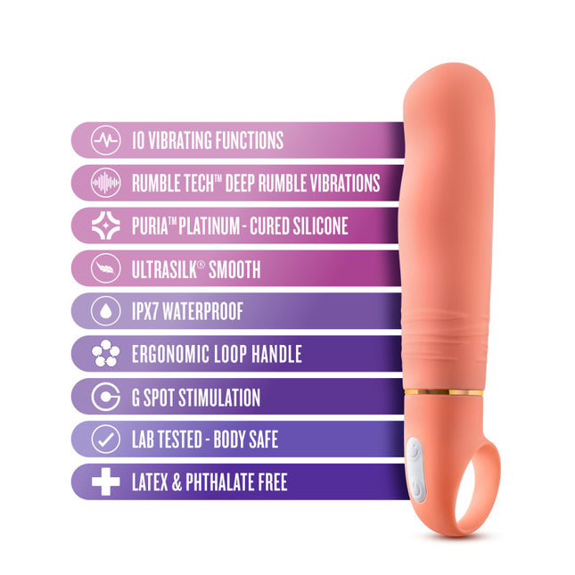 Aria Smokin' AF Coral Loop Handle Vibrator