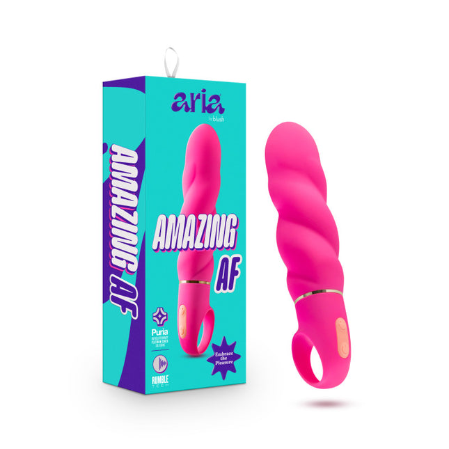 Aria Amazing AF Fuschia Pink Loop Handle Vibrator