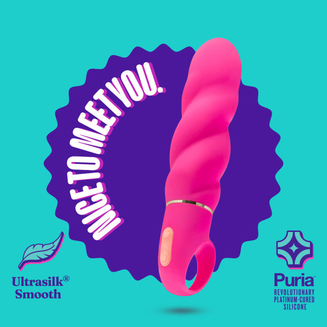 Aria Amazing AF Fuschia Pink Loop Handle Vibrator